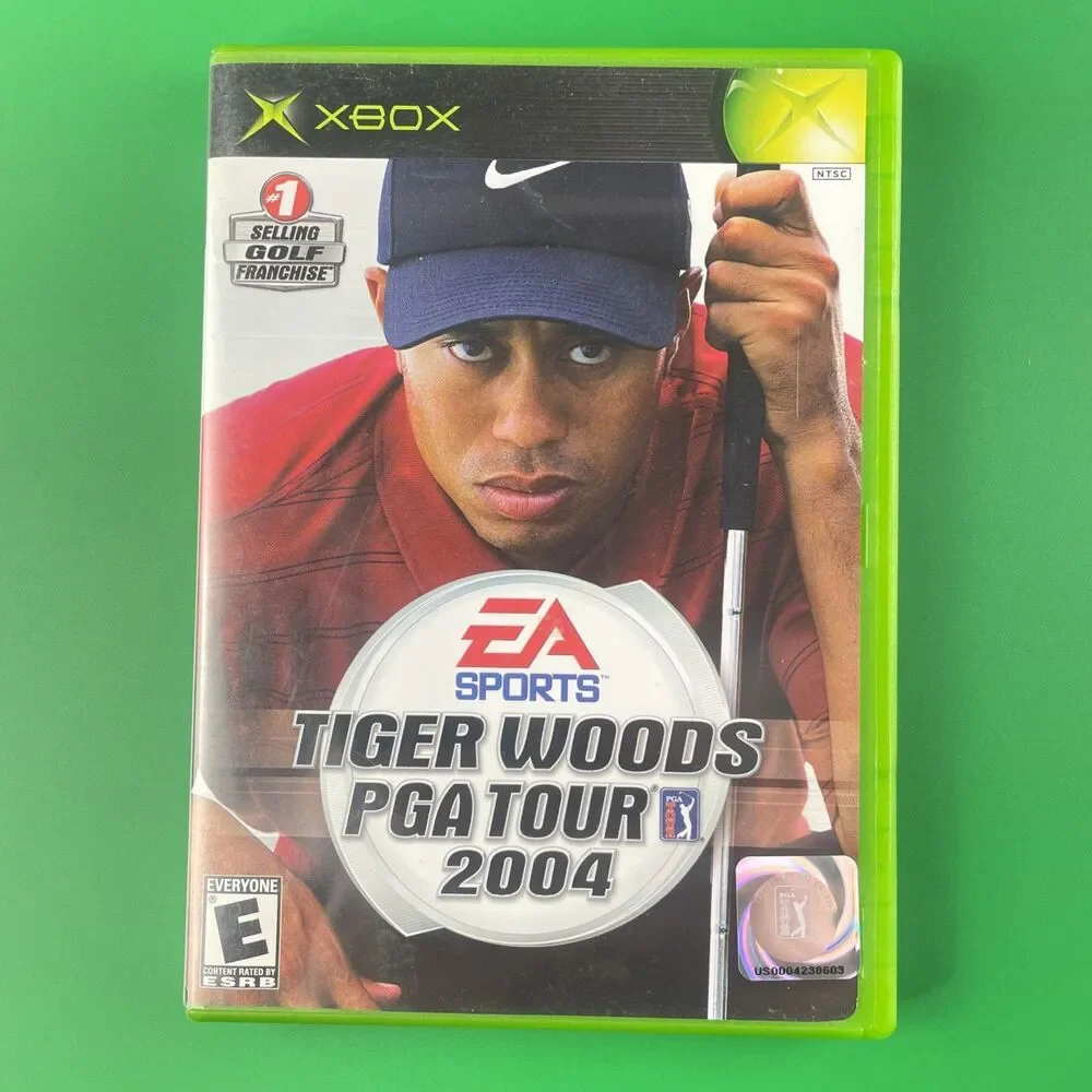 Tiger Woods PGA Tour Video Game Lot (Microsoft Xbox) 07 2005 2004 Complete CIB